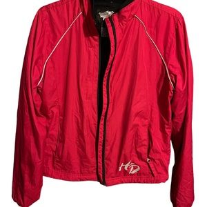 Harley Davidson Womens Pink Windbreaker Size Medium